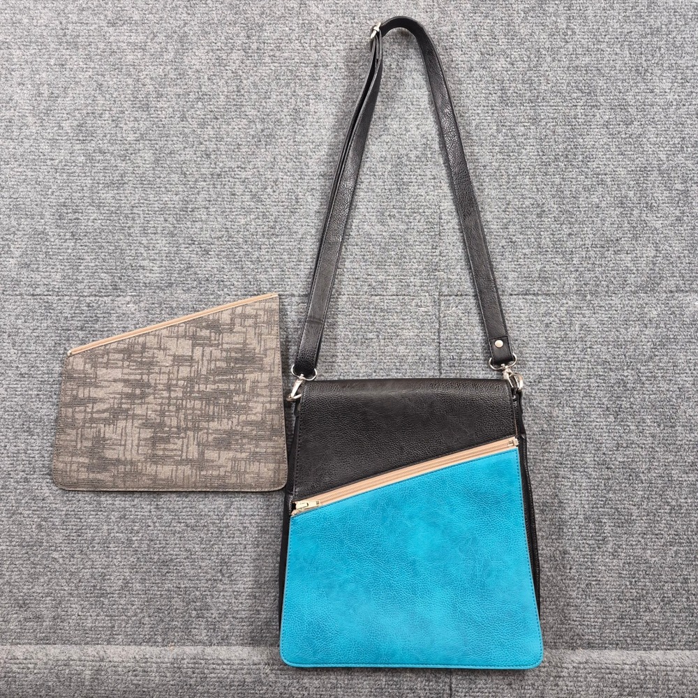Espe Vegan Leather Crossbody Bag with Interchangeable Front Panels | Rare